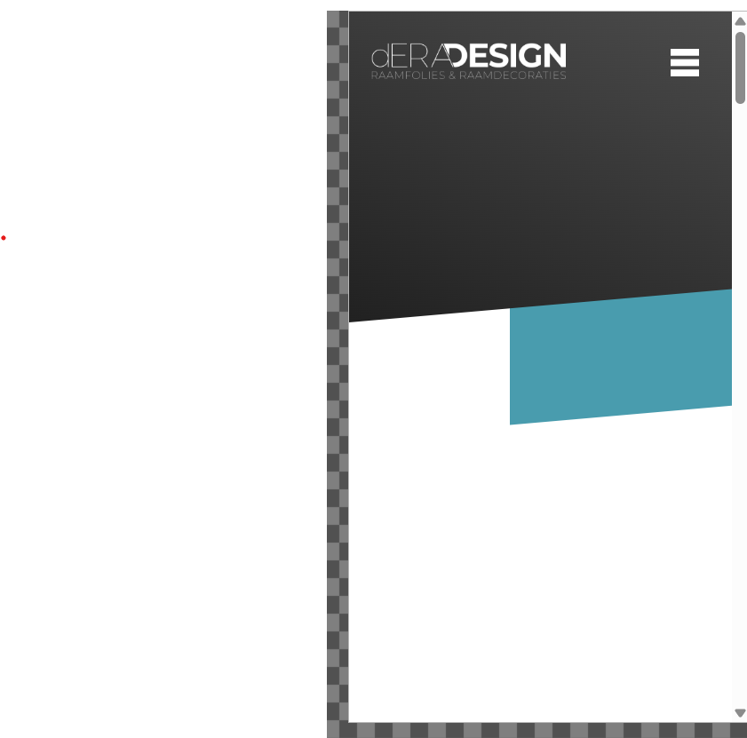 mobiele weergave site deradesign