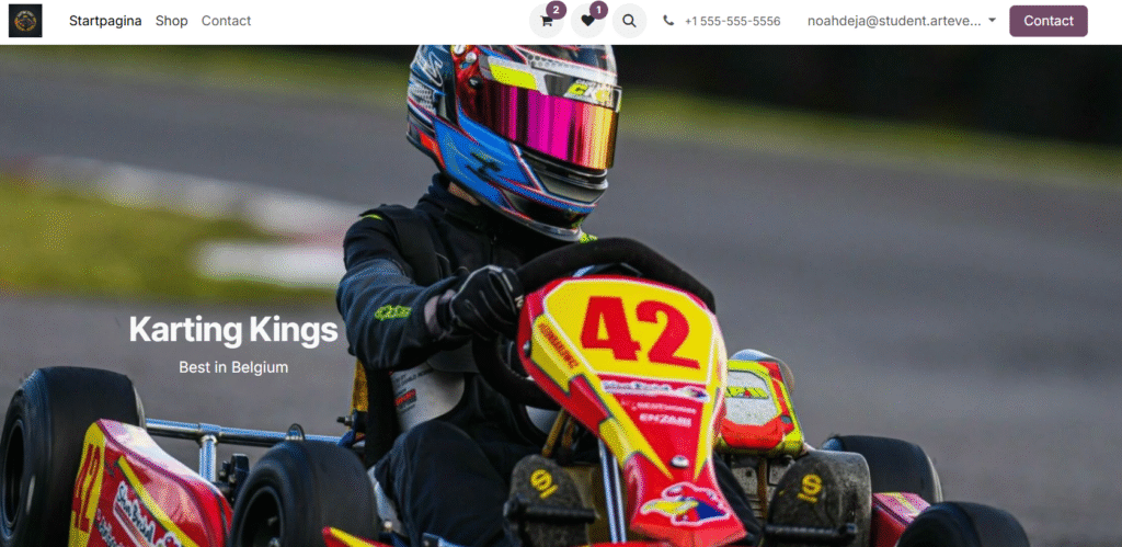 Karting kings hoofdpagina